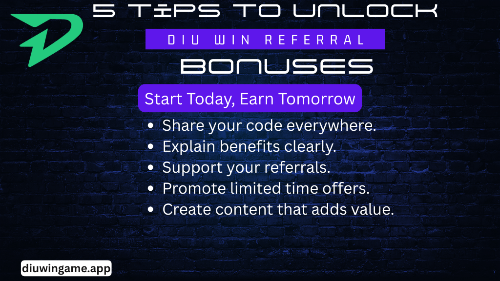 Diu Win Referral Bonuses