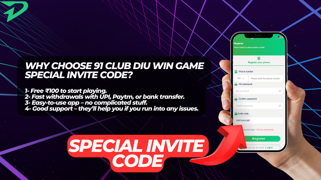 91 Club Diu Win Game Special Invite Code